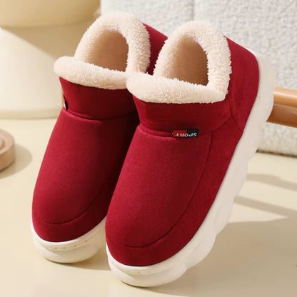 Winter Women Shoes Casual House Shoes for Men 2025 Outdoor Warm Cotton Shoes for Women Indoor Plush Padded Slippers Female